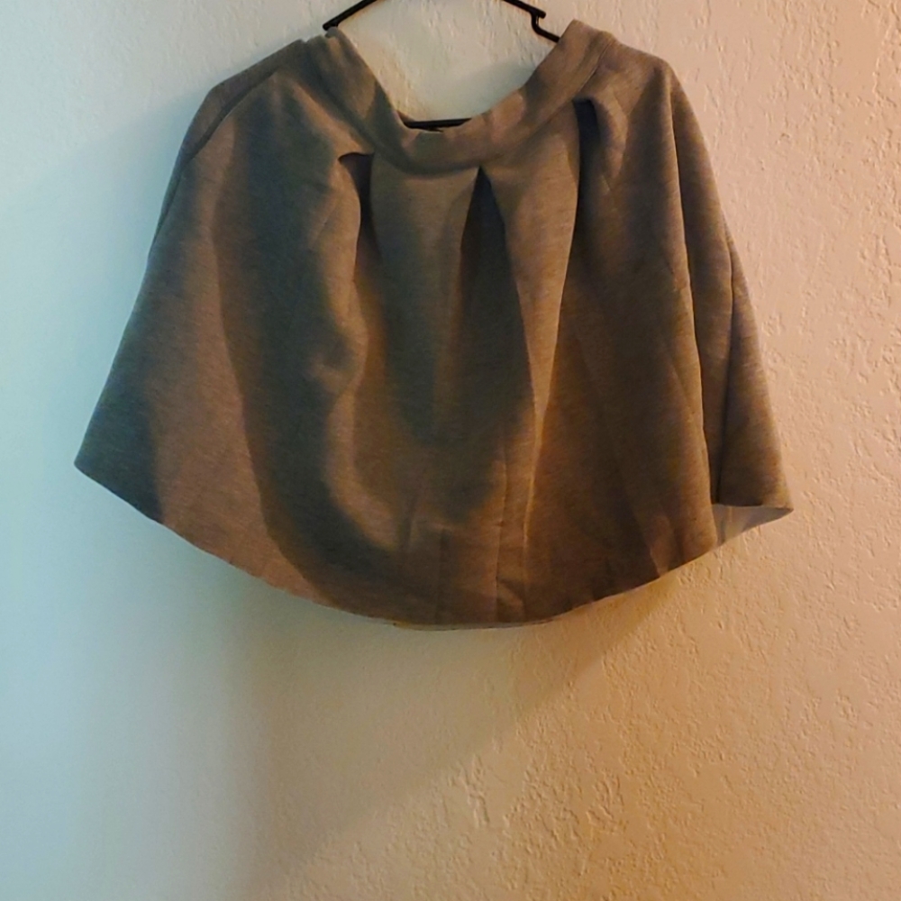 Gray pleated Francesca's Skater skirt